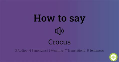 crocuses pronunciation|crocus native range.